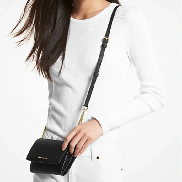 MICHAEL KORS Jet Set Travel Medium Saffiano Leather Smartphone Crossbody Bag - Picture 4 of 4